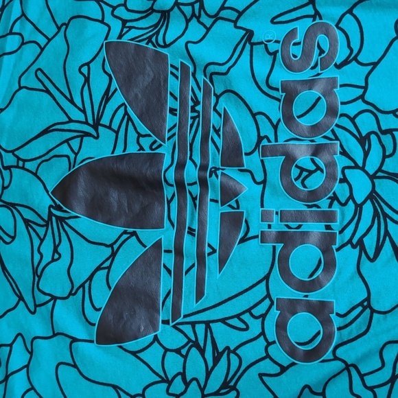 Adidas Pharrell Williams Dear Baes Oversized Shirt Size XL In Dark Teal Green - Picture 7 of 9